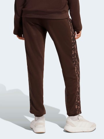 ADIDAS SPORTSWEAR Tapered Sports trousers 'Seasonal Essentials' in Brown
