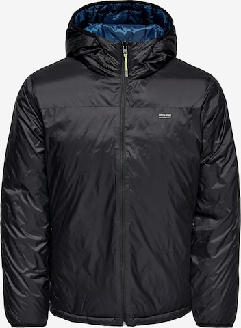 Only & Sons Between-Season Jacket 'TREK' in Black: front