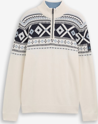 TOM TAILOR Neulepaita värissä marine / kyyhkynsininen / villanvalkoinen, Tuotenäkymä