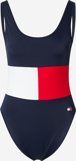 XS dydžio Maudymosi kostiumėlis 'SCOOP' iš Tommy Hilfiger Underwear, spalva – tamsiai mėlyna / raudona / balta, Prekių apžvalga
