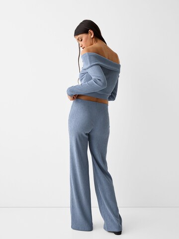 évasé Pantalon Bershka en bleu