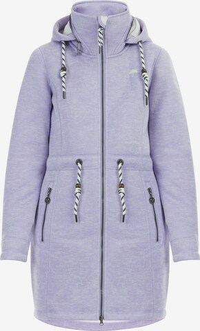 Veste en polaire Schmuddelwedda en violet : devant