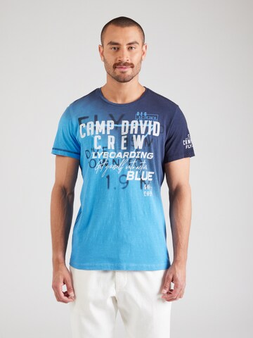 CAMP DAVID Shirt in Blue: front