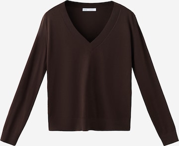 MANGO - Jersey 'LUCCAV' en marrón: frente