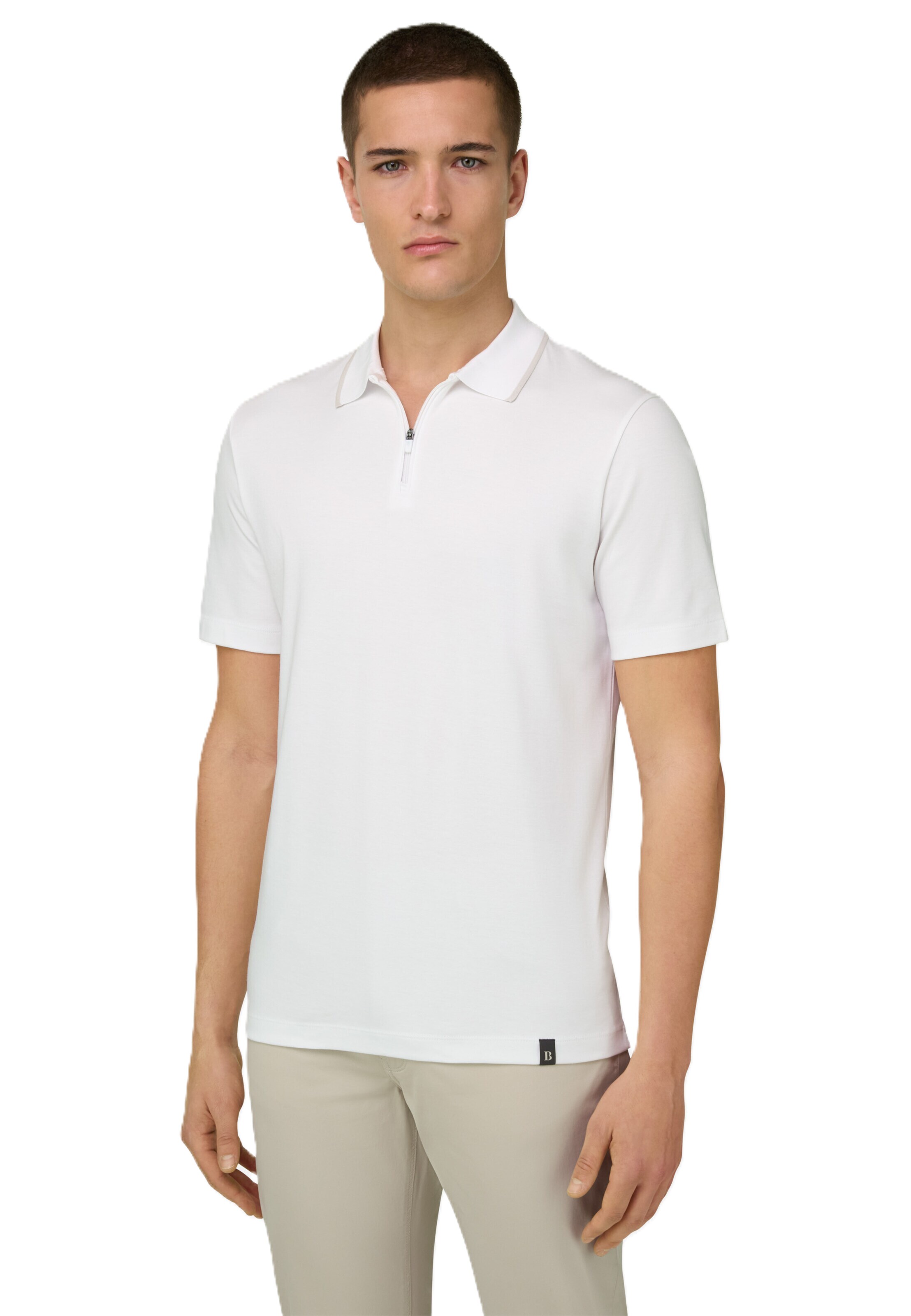 Boggi Milano Shirt 'Pima Interlock' in White: front