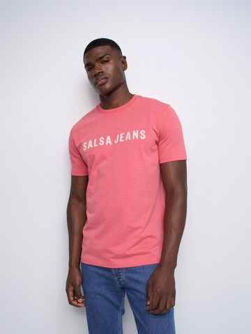 Salsa Jeans Shirt in Rood: voorkant