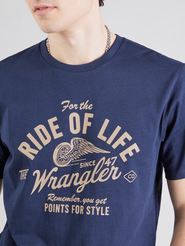 Maglietta 'AMERICANA TEE' di WRANGLER in blu