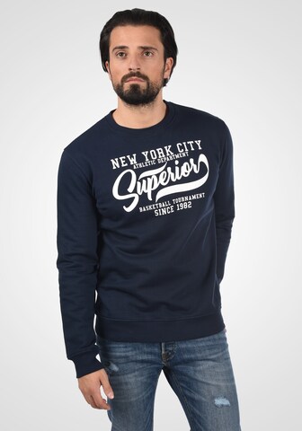 INDICODE JEANS Sweatshirt 'Galilero' in Blauw: voorkant