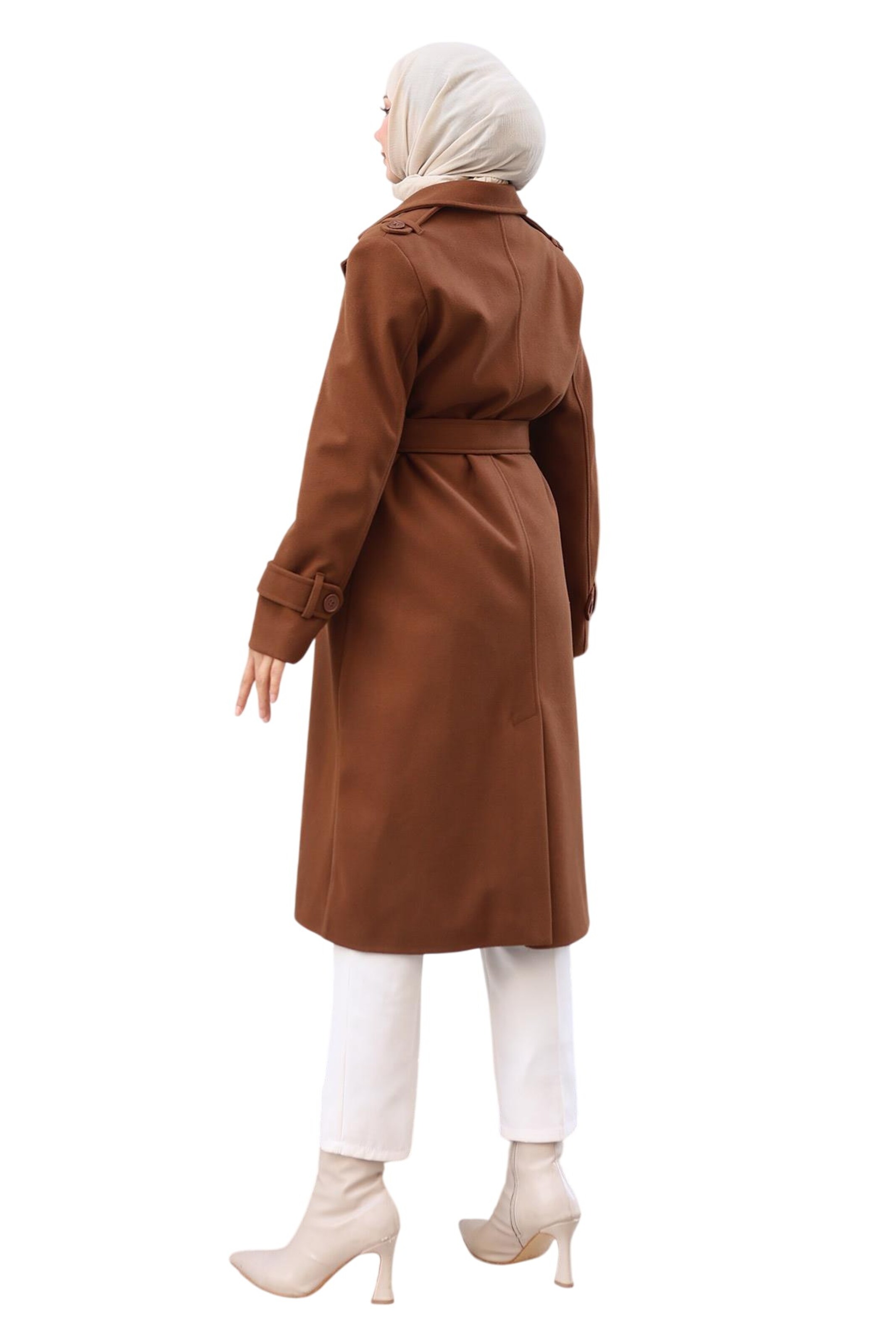 MODAMIHRAM Tussenmantel in Bruin