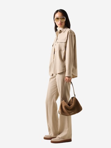 BOGNER Flared Hose 'Jody' in Beige