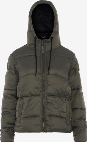 IDONY Winter Jacket in Green: front