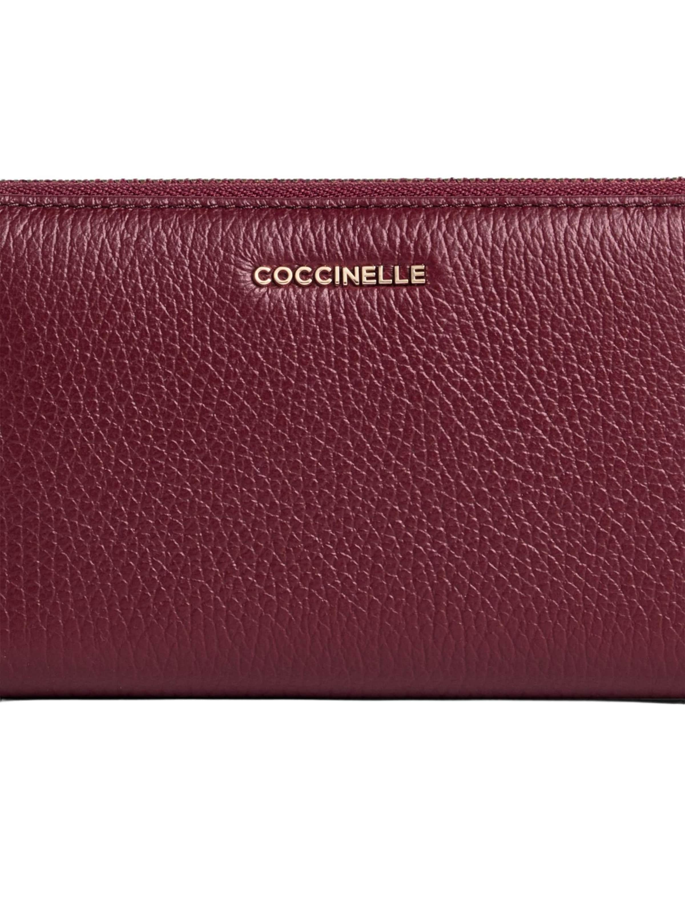 Portamonete 'COCCINELLE METALLIC 9' di Coccinelle in rosso