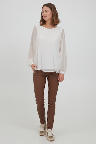 Fransa Blouse 'FRDAJAPLISSE 1' in Wit