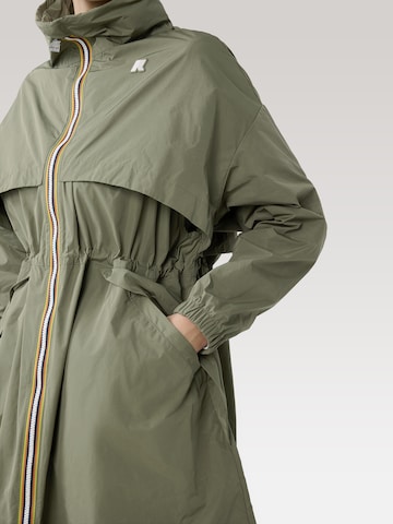 Cappotto funzionale 'Aube Memory Touch' di K-Way in verde