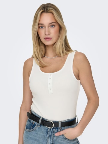 ONLY Top 'ONLSimple' | bela barva: sprednja stran