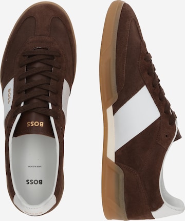 BOSS Sneakers laag 'Brandon Tenn' in Bruin