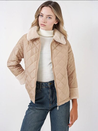 Bigdart Tussenjas in de kleur Beige, Productweergave