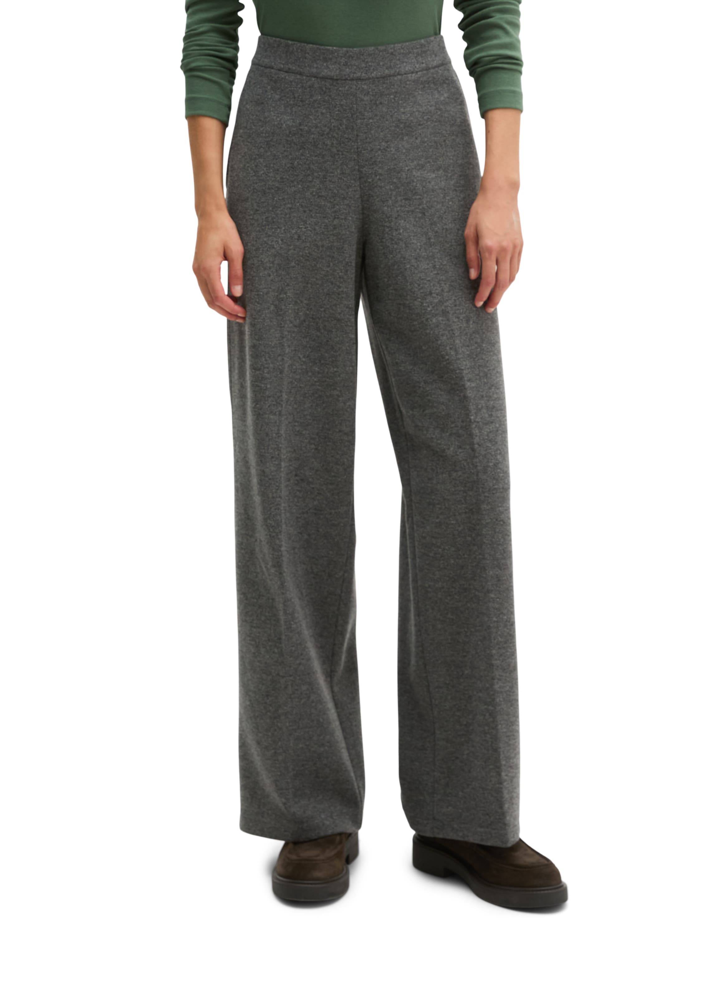 Marc O'Polo Loosefit Hose in Grau: Vorderseite