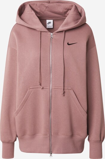 Nike Sportswear Veste de survêtement 'Phoenix Fleece' en mauve / noir, Vue avec produit
