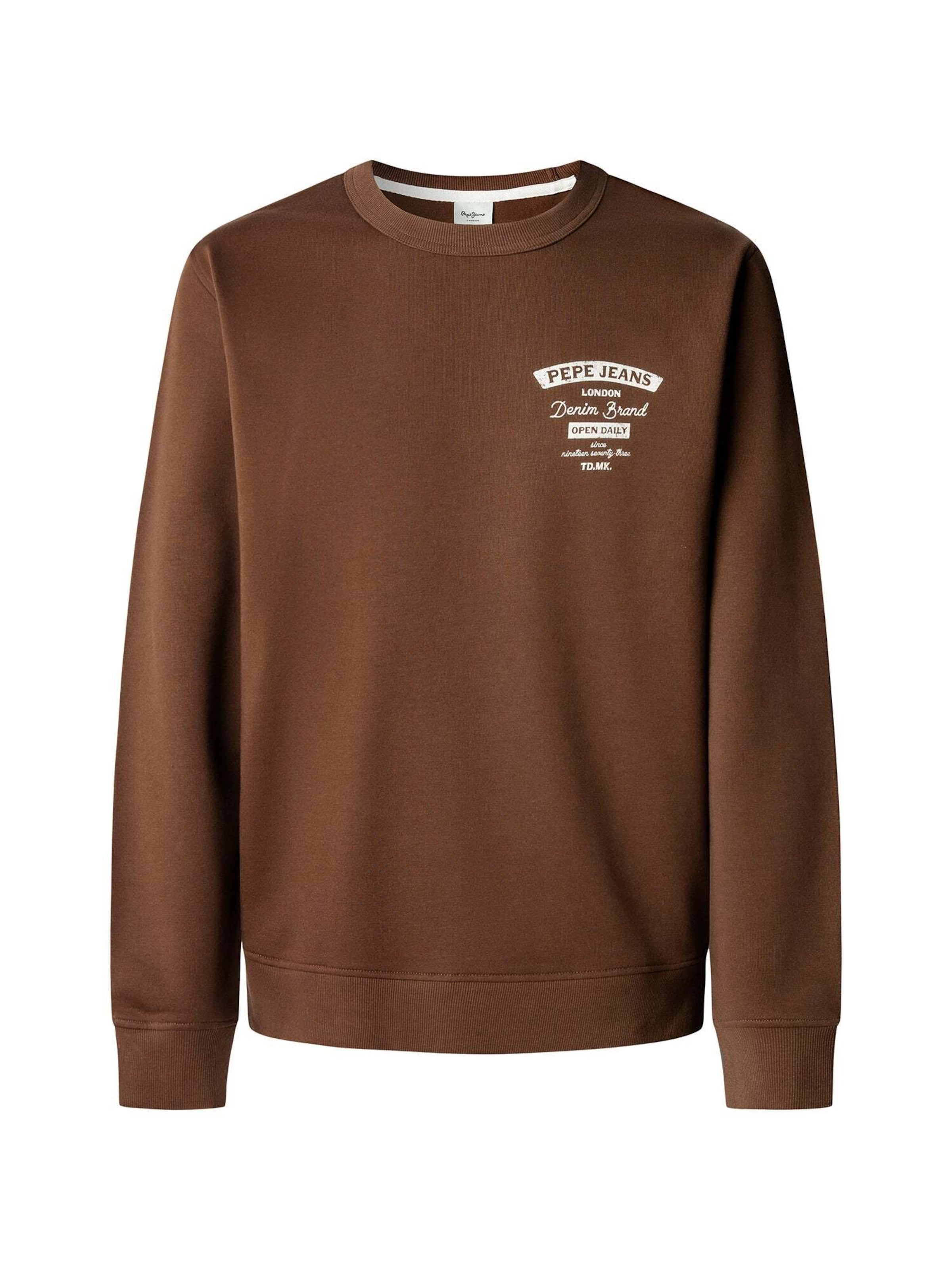 Felpa 'Jed' di Pepe Jeans in marrone: frontale