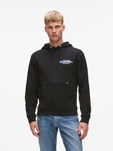 juoda KARL LAGERFELD JEANS Megztinis be užsegimo 'CITYSCAPE'