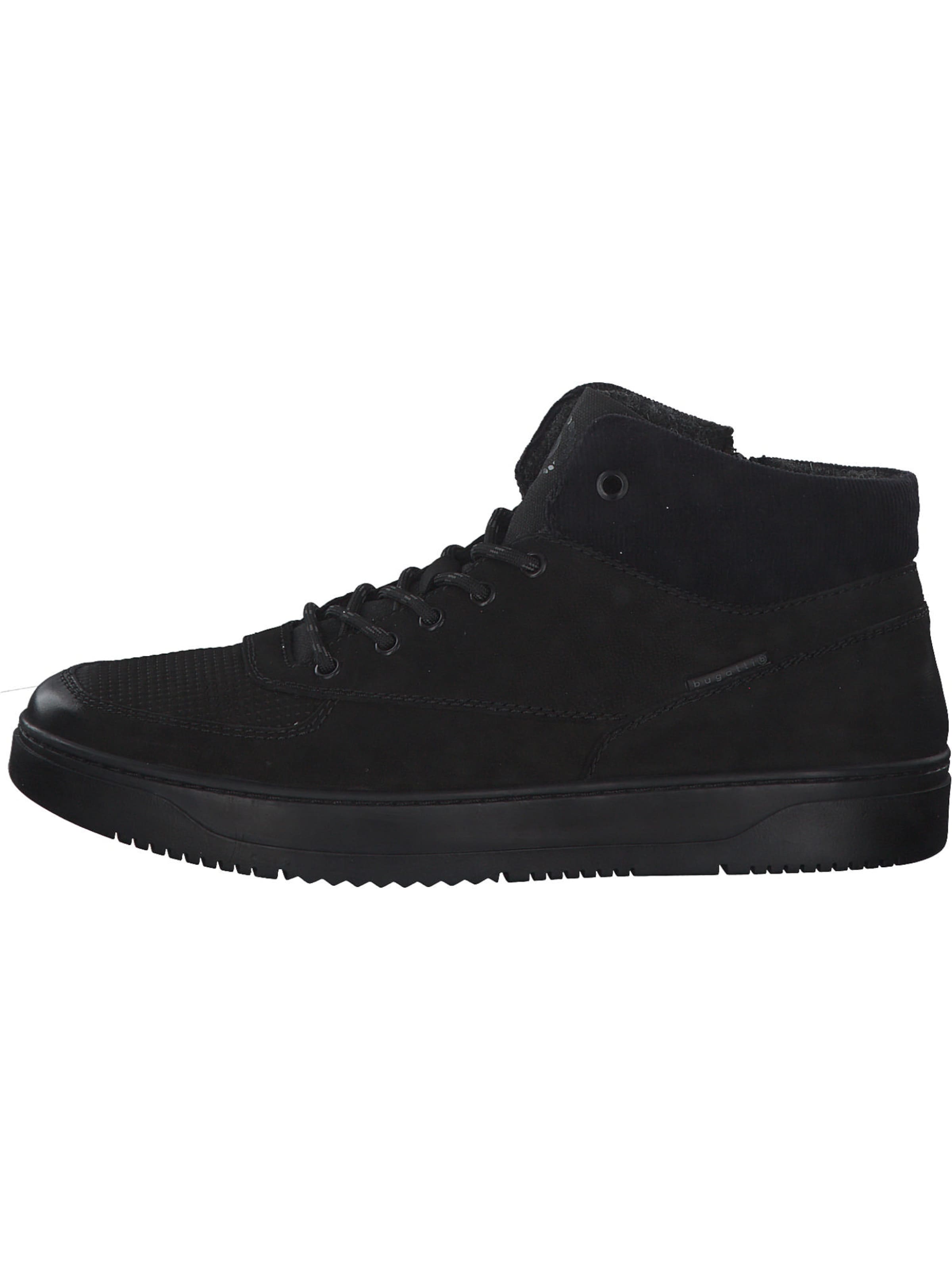 bugatti Schnürboots 'Humus A9H31' in Schwarz