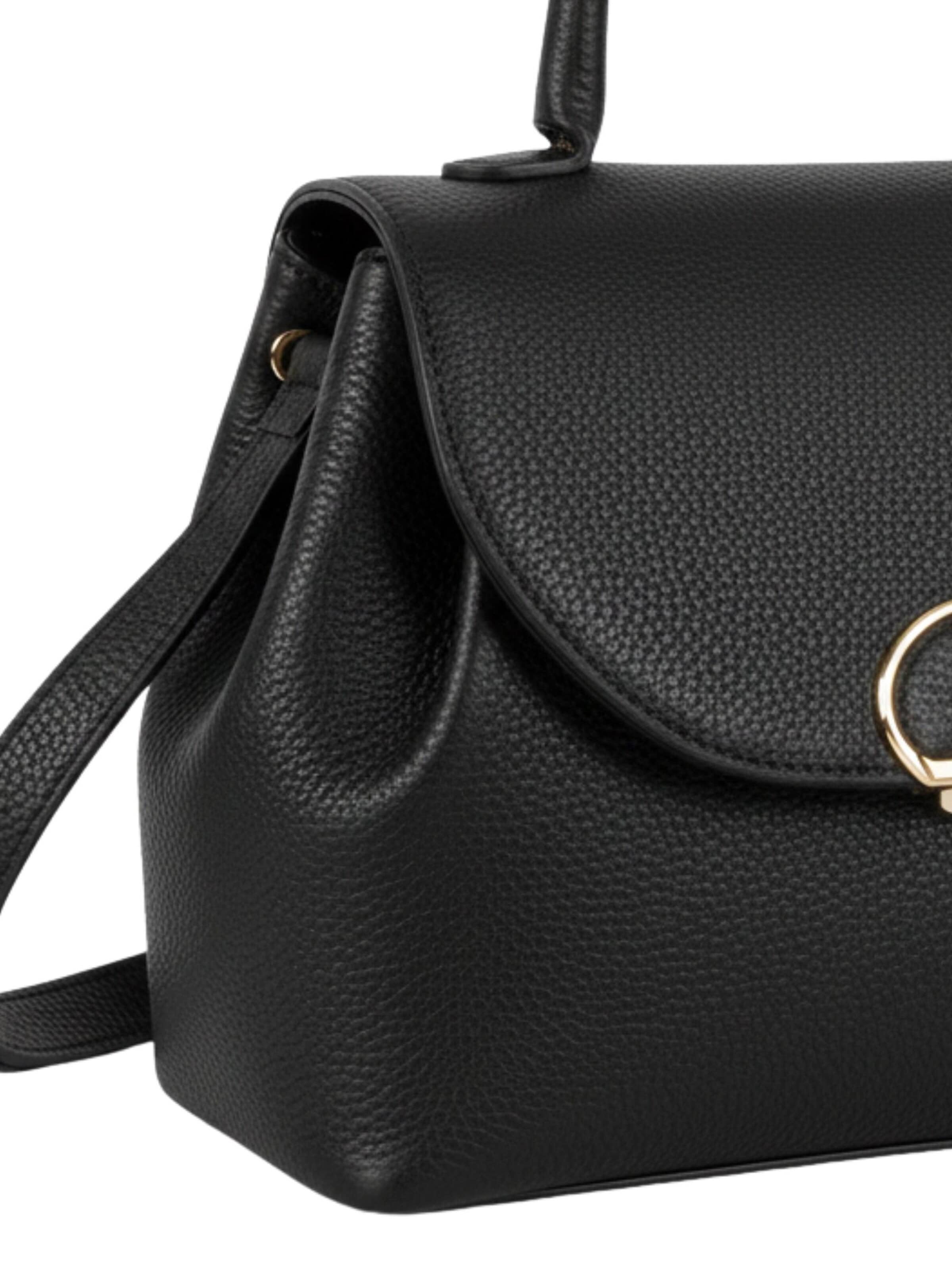Borsa a mano 'Lancaster Sac à main A rabat avec fermoir M Milano Pia Noir' di LANCASTER Paris in nero