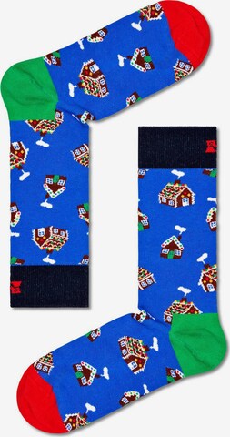 Happy Socks Socks 'Gingerbread' in Blue