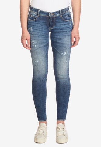 Le Temps Des Cerises Skinny Jeans 'PULPC' in Blauw: voorkant