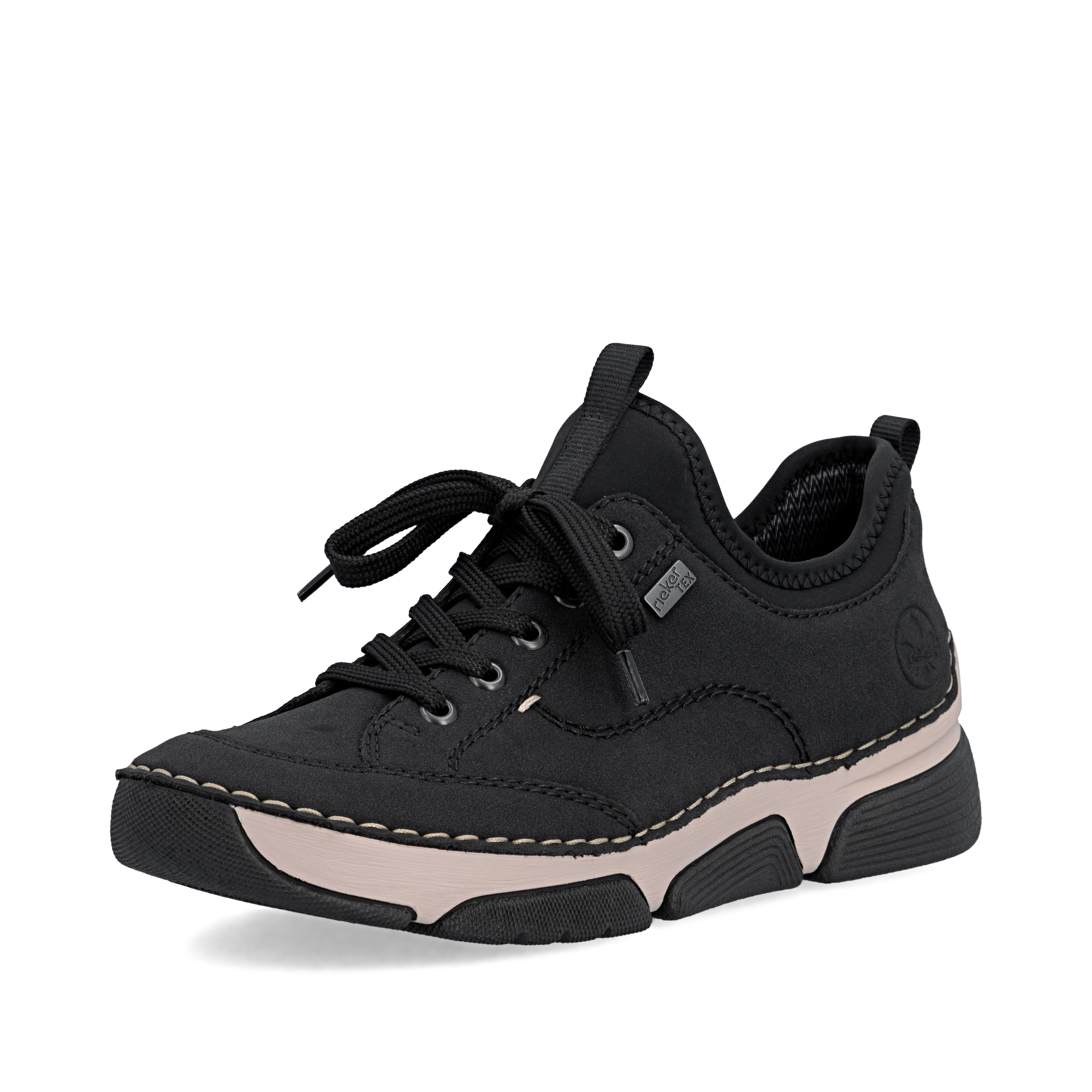 Chaussure basse '45976' Rieker en noir : devant