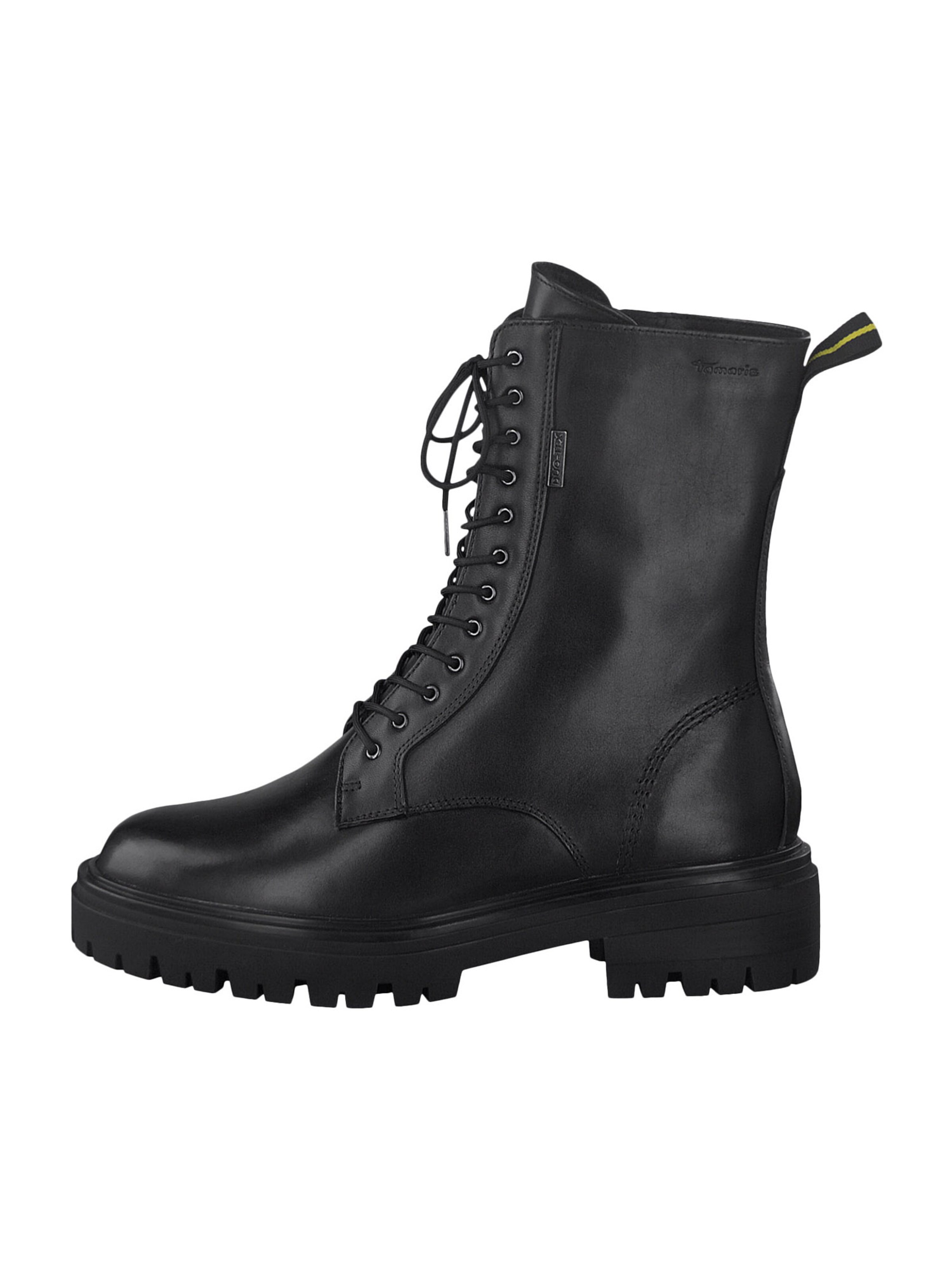 Tamaris Schnürstiefelette in Schwarz