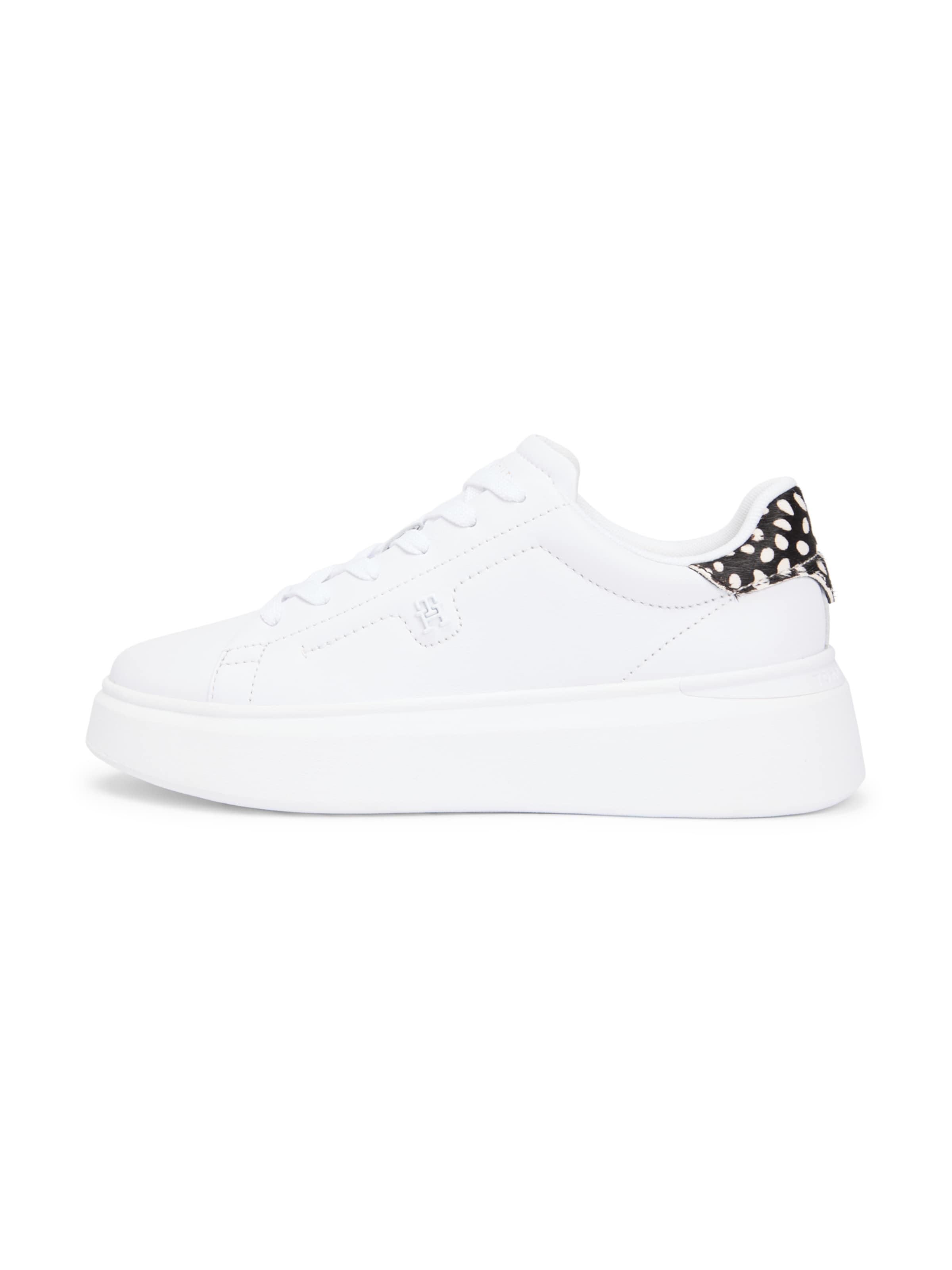 Baskets basses TOMMY HILFIGER en blanc : devant