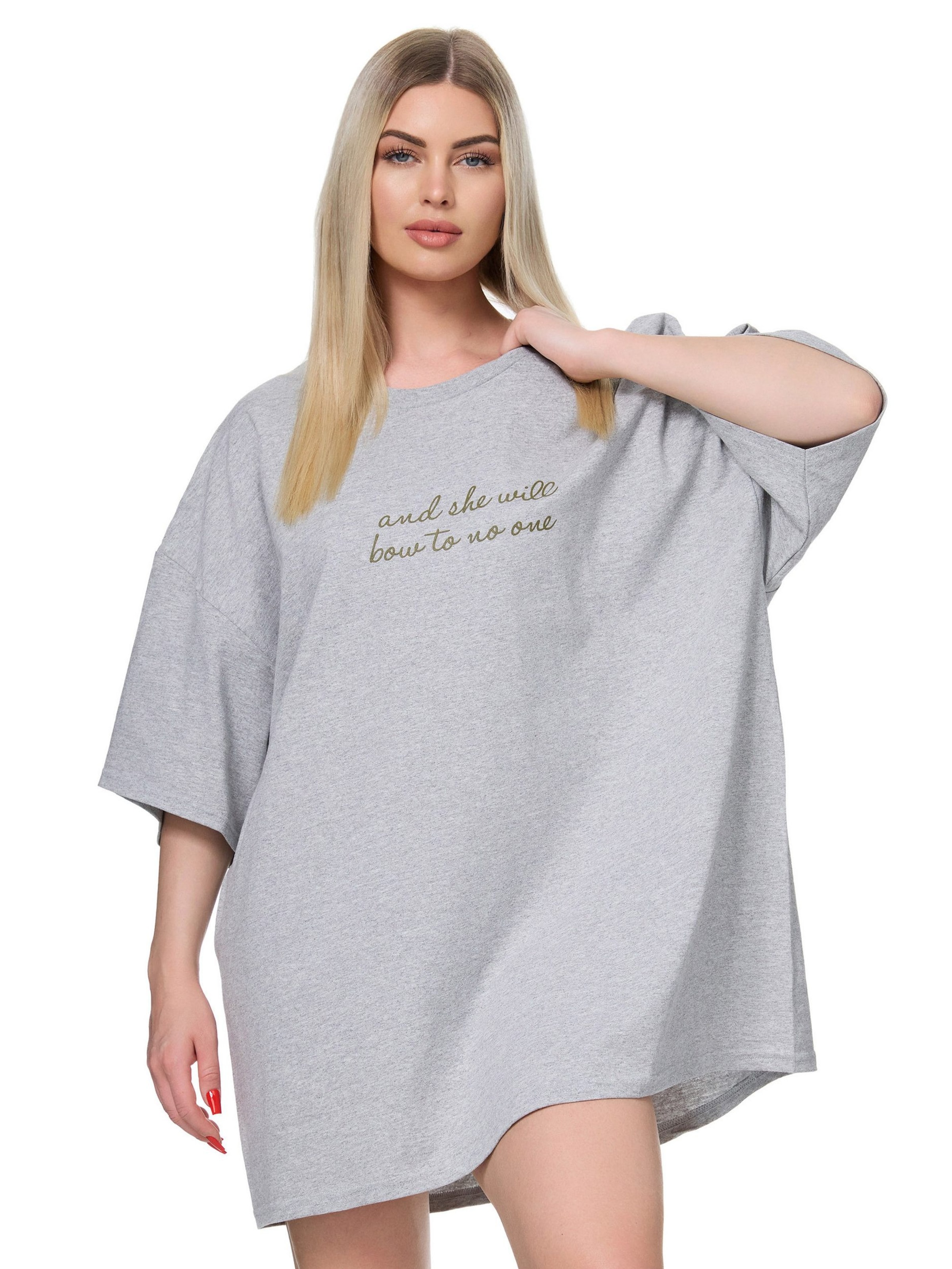 Worldclassca Oversized Shirt in Grey: front