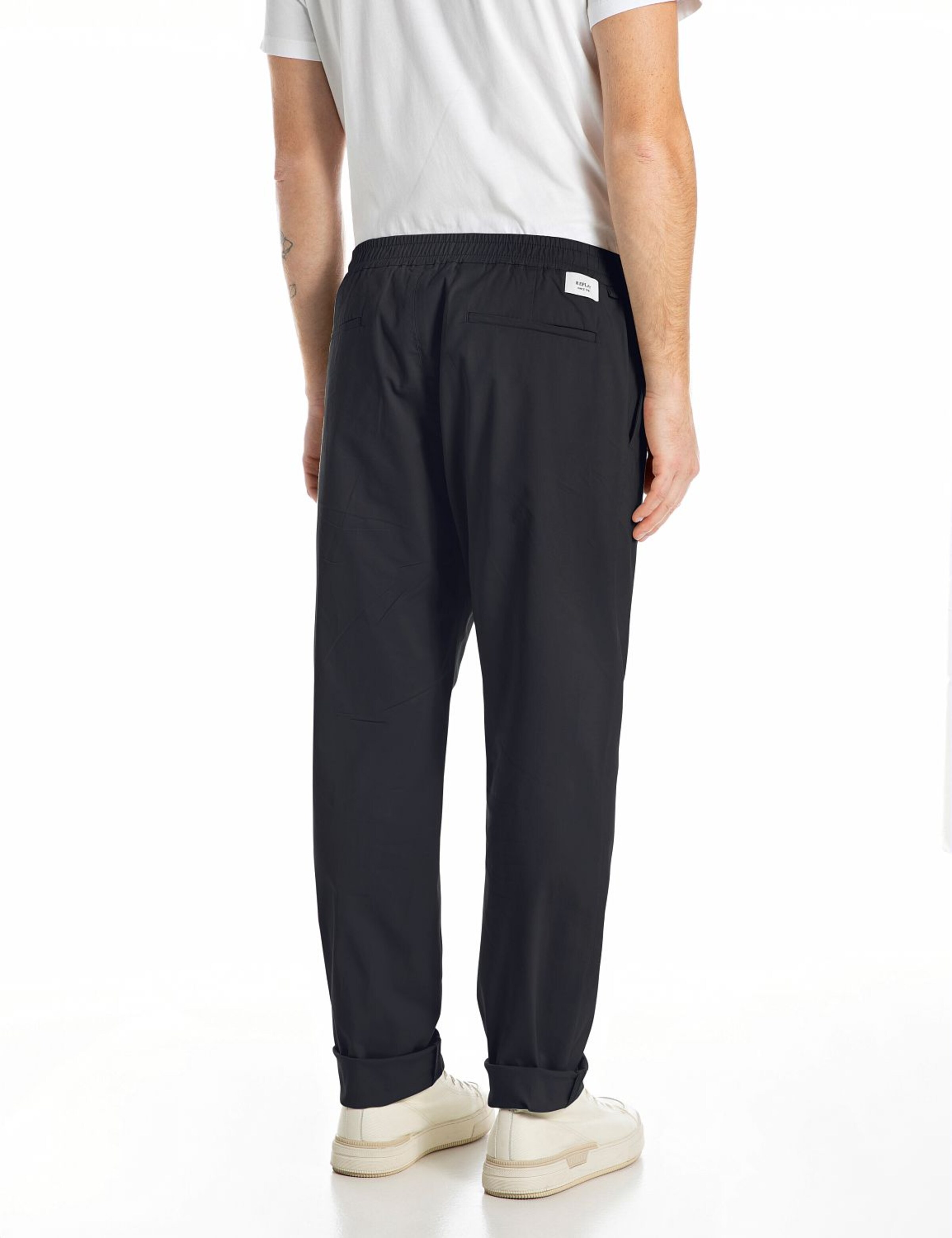 REPLAY Regular Chino Pants in Black