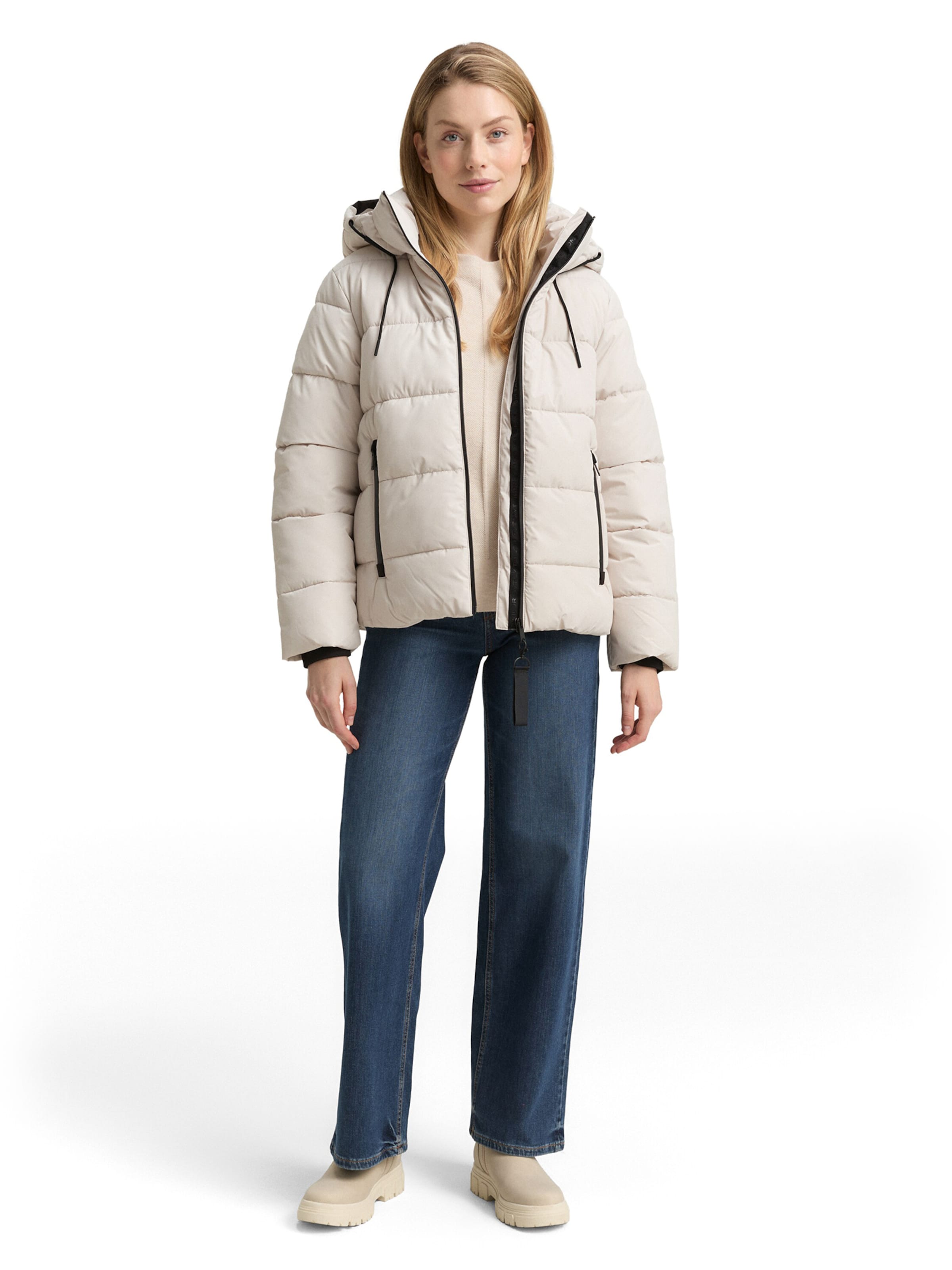 TOM TAILOR Zimska jakna | bela barva