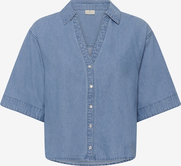 Kaffe - Blusa 'Jade' em azul: frente