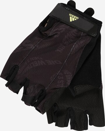 ADIDAS PERFORMANCE Athletic Gloves in Black: front