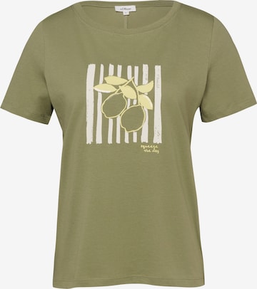 T-shirt s.Oliver en vert : devant