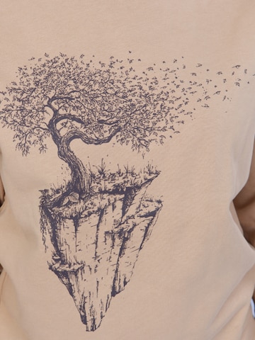 Life-Tree Pullover 'Organic Fairwear Maple Island' in Beige