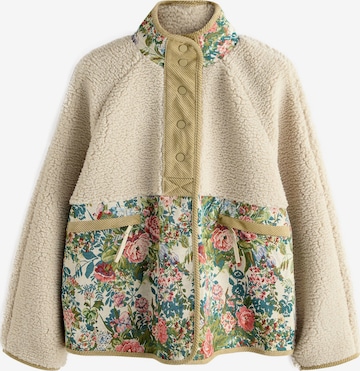 Next Fleece Jacket in Beige: front