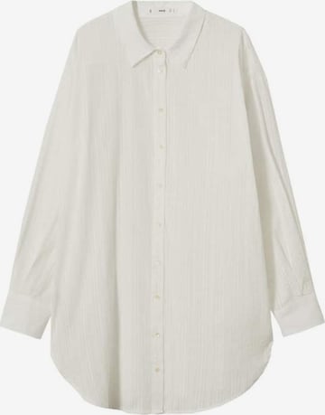 MANGO Blouse 'lunga' in Wit: voorkant