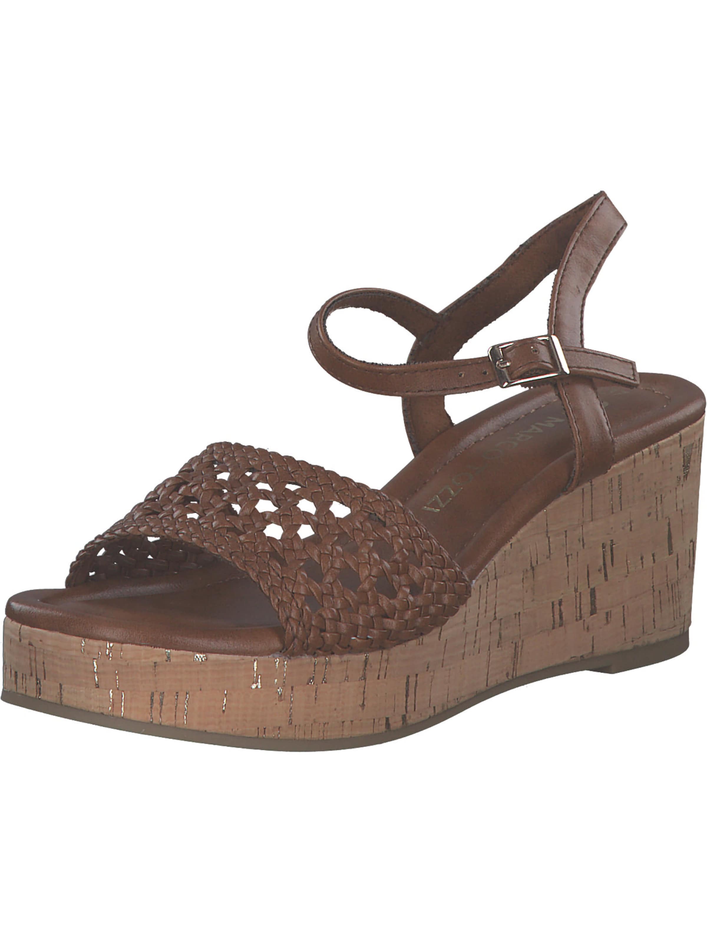 MARCO TOZZI Strap Sandals in Brown: front