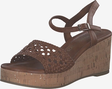 MARCO TOZZI Strap Sandals in Brown: front