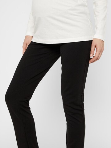 MAMALICIOUS Tapered Broek 'Alba' in Zwart