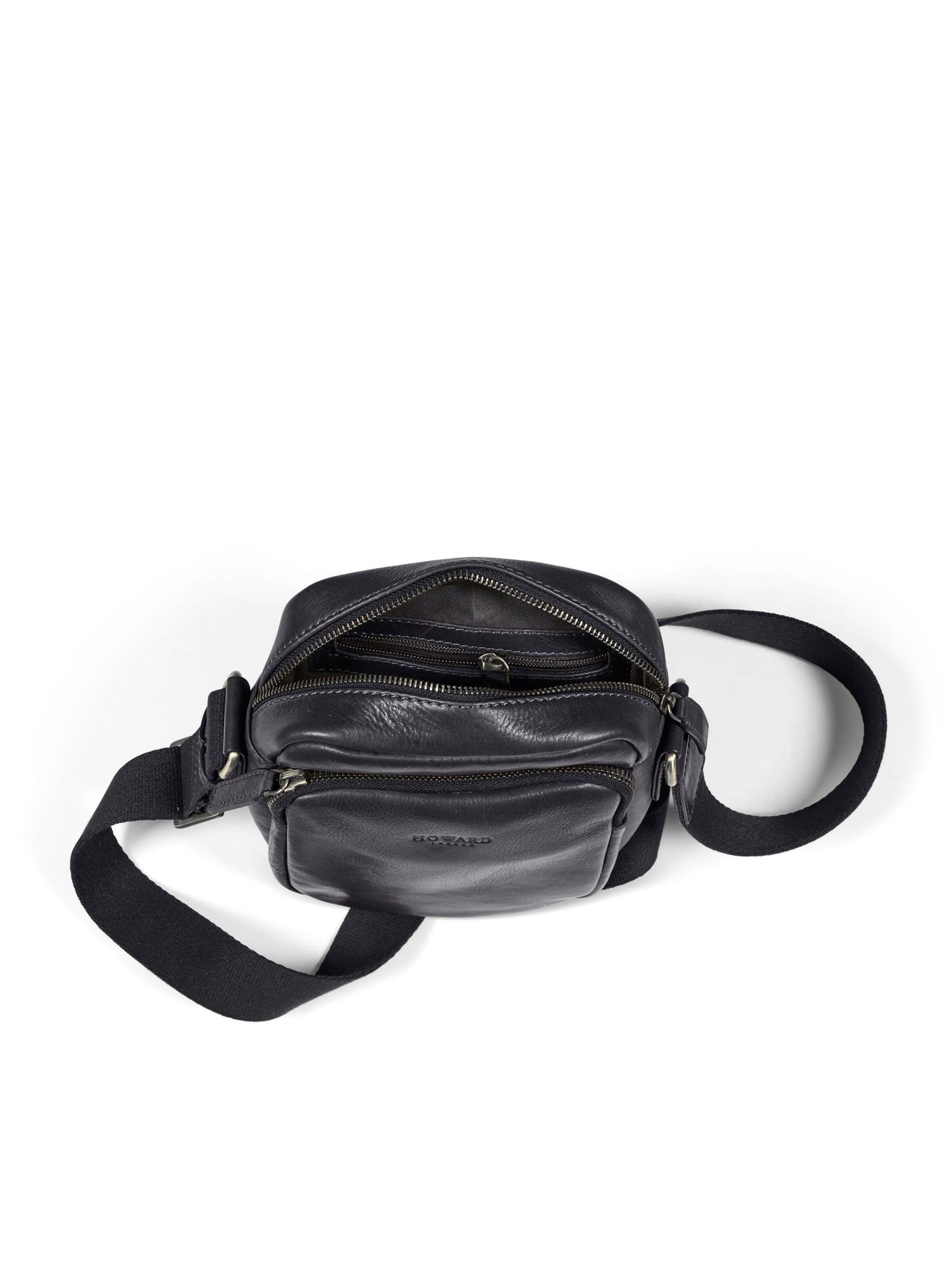 Howard London Schoudertas 'Cross Body Bag Eddie Black' in Zwart