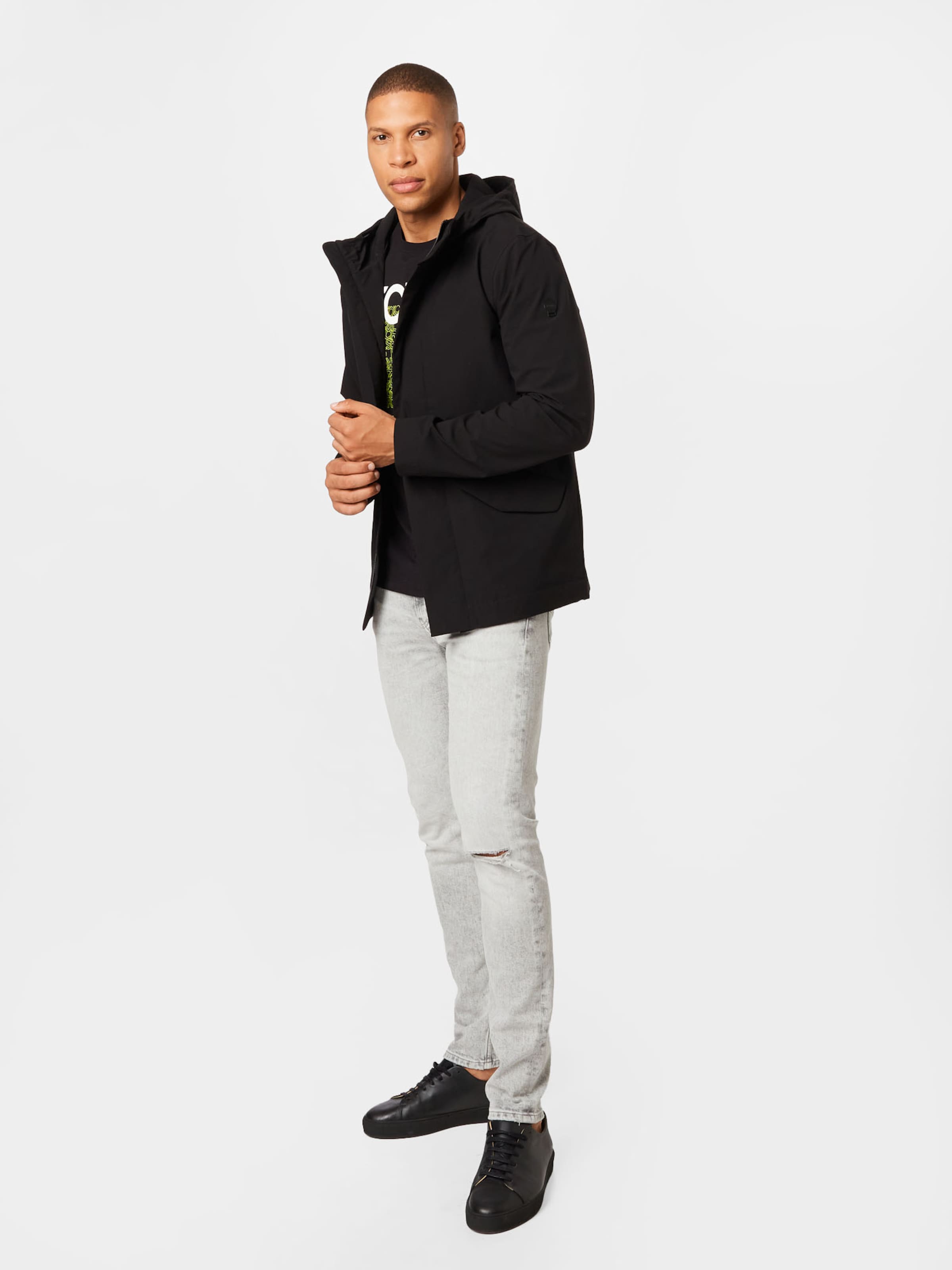 Männer Jacken elvine Jacke 'Chandler' in Schwarz - TC12976 Männer Jacken elvine Jacke 'Chandler' in Schwarz - TC12976