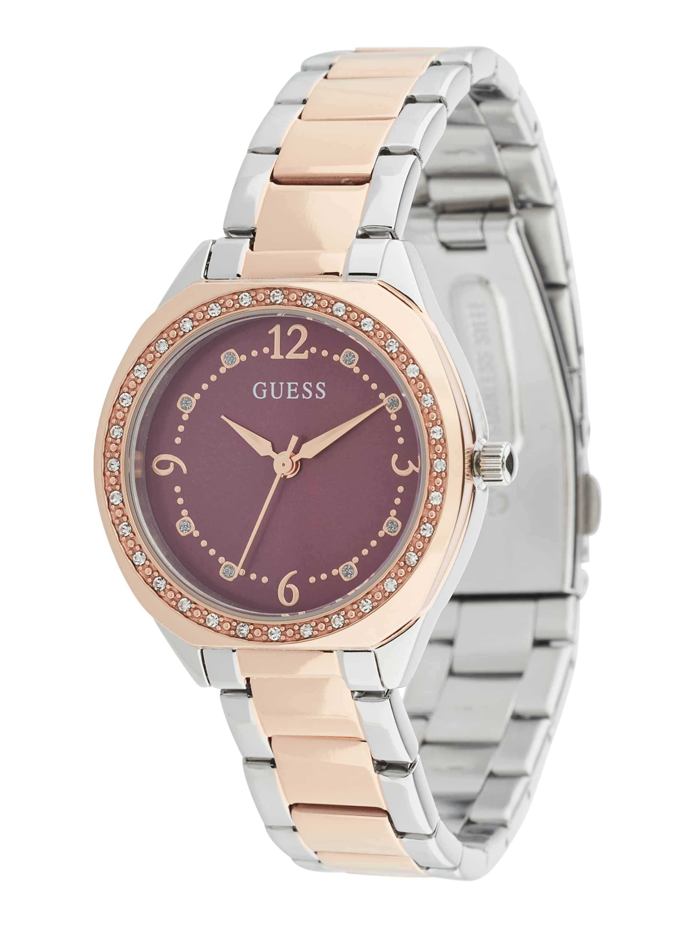 GUESS Analog Watch 'Charlotte' in Gold: front