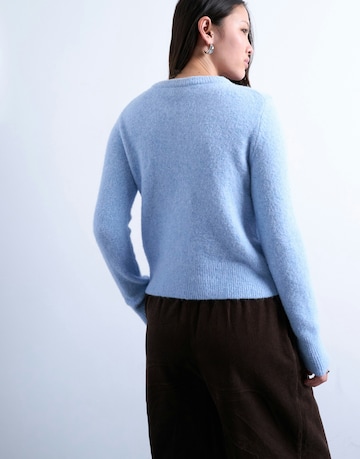 TOPSHOP Πλεκτή ζακέτα 'SIA' σε μπλε