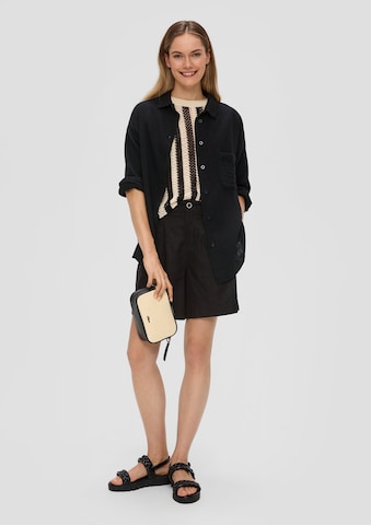 s.Oliver Blouse in Black