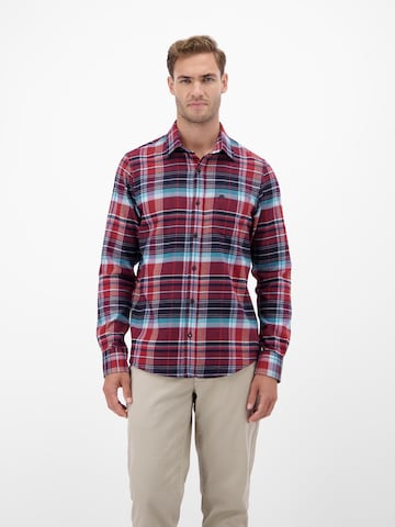 LERROS Regular fit Button Up Shirt in Red: front